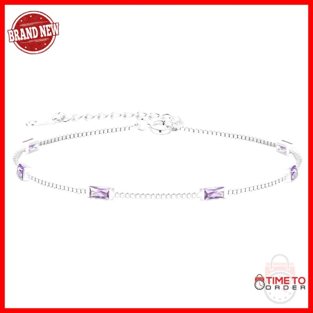 Sterling Silver Charm Bracelet Elegant Minimal Dainty Adjustable Link Chain
